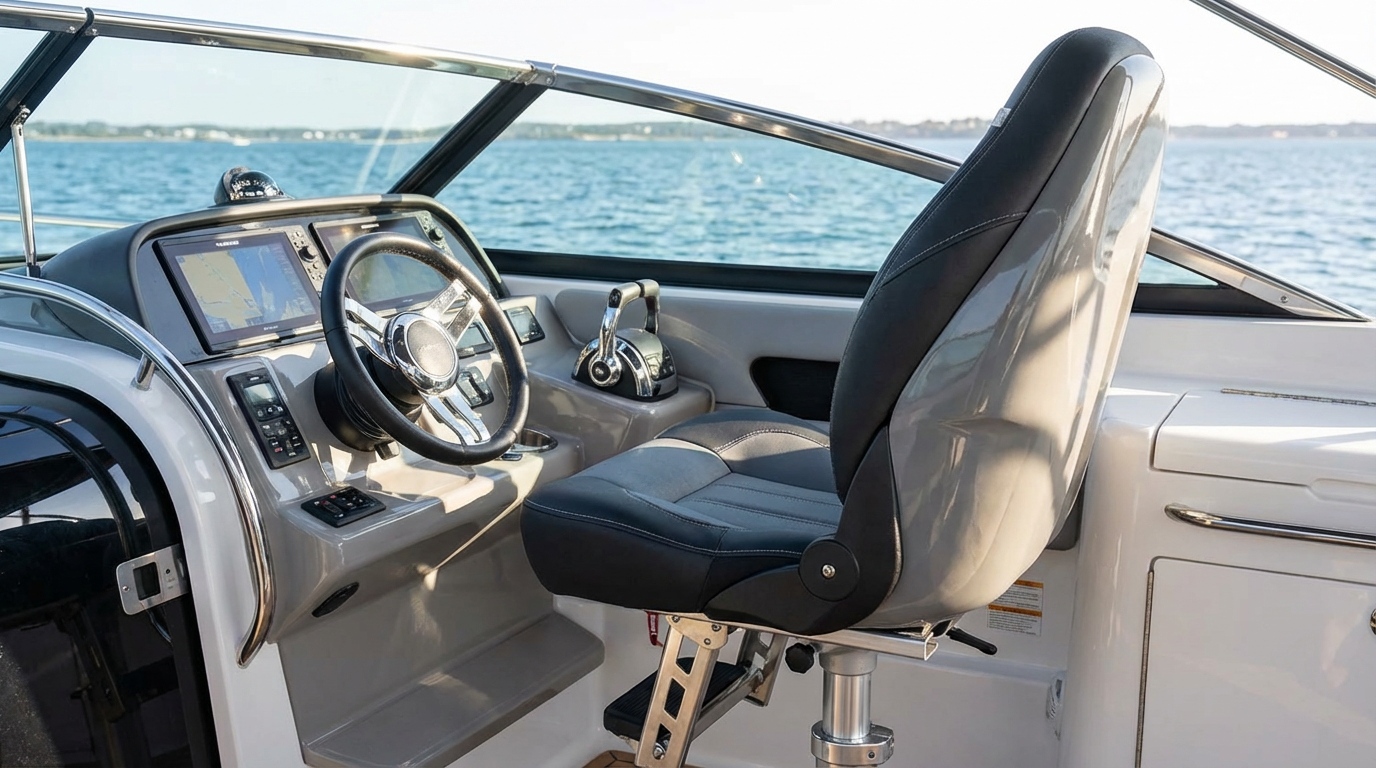 The Helm Makeover: Upgrading Seats, Pedestals, and Steering Wheels