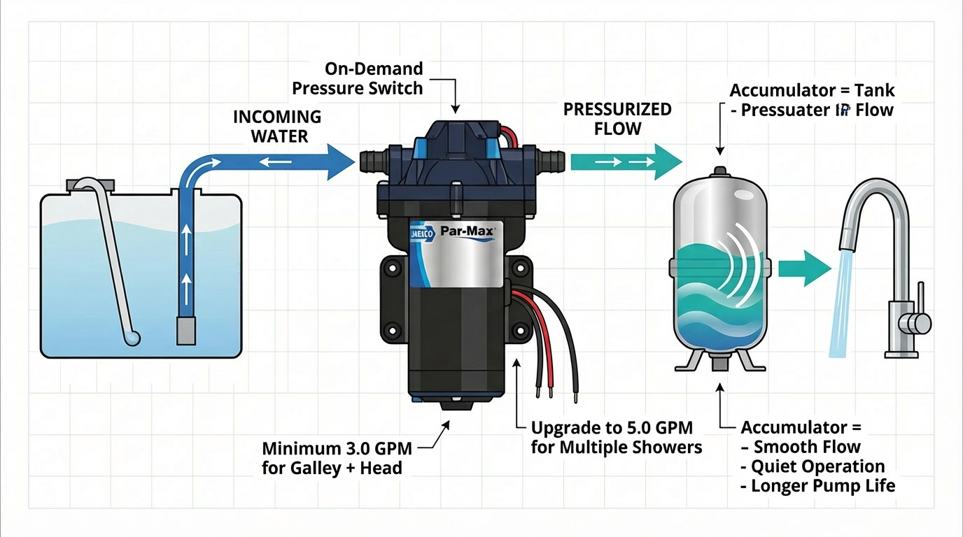 Flow State: Upgrading Your Fresh Water, Sanitation, and Hose Systems