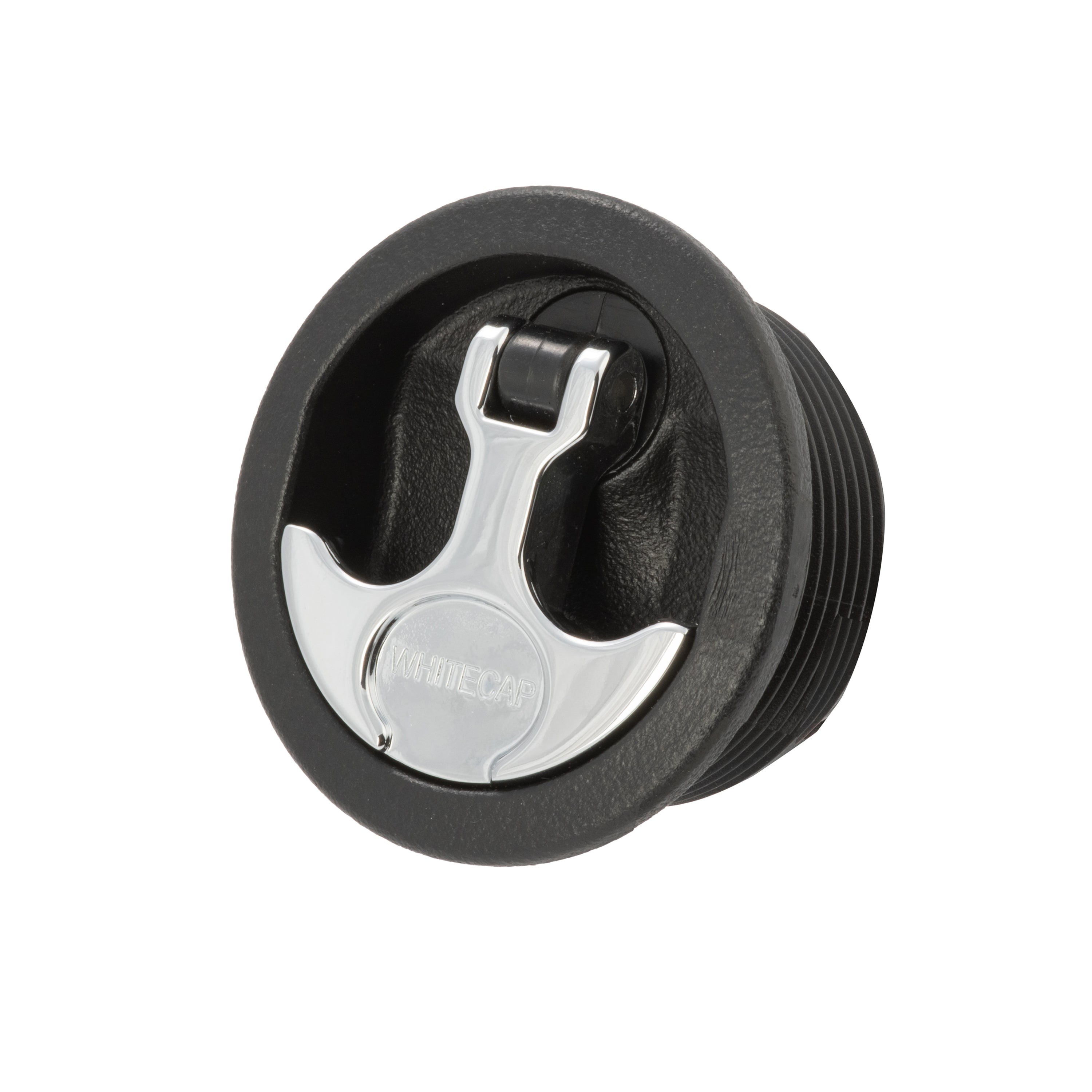 T-Handle Latch, Locking, Black Nylon w/ Chrome T-Handle, NO Cam Bar, S-0226B