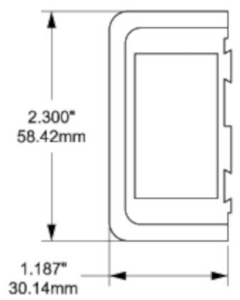 Contura Switch Mounting Bracket, End Panel 8267