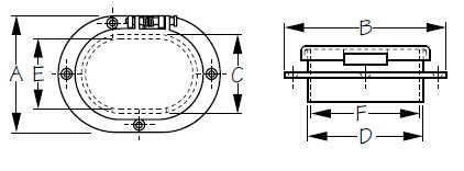 Sea-Dog, Hinged Deck Pipe, Cast 316 Stainless