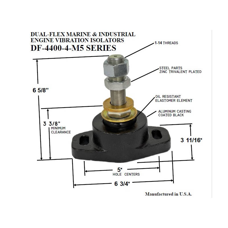 Engine Mount Cummins QSB, DF-4408-4-M5