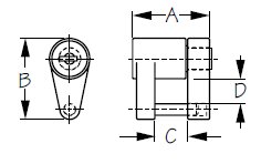 Sea-Dog, Coupler Lock, Two Piece, Zinc Brass Plated, 3/4" Lock Gap