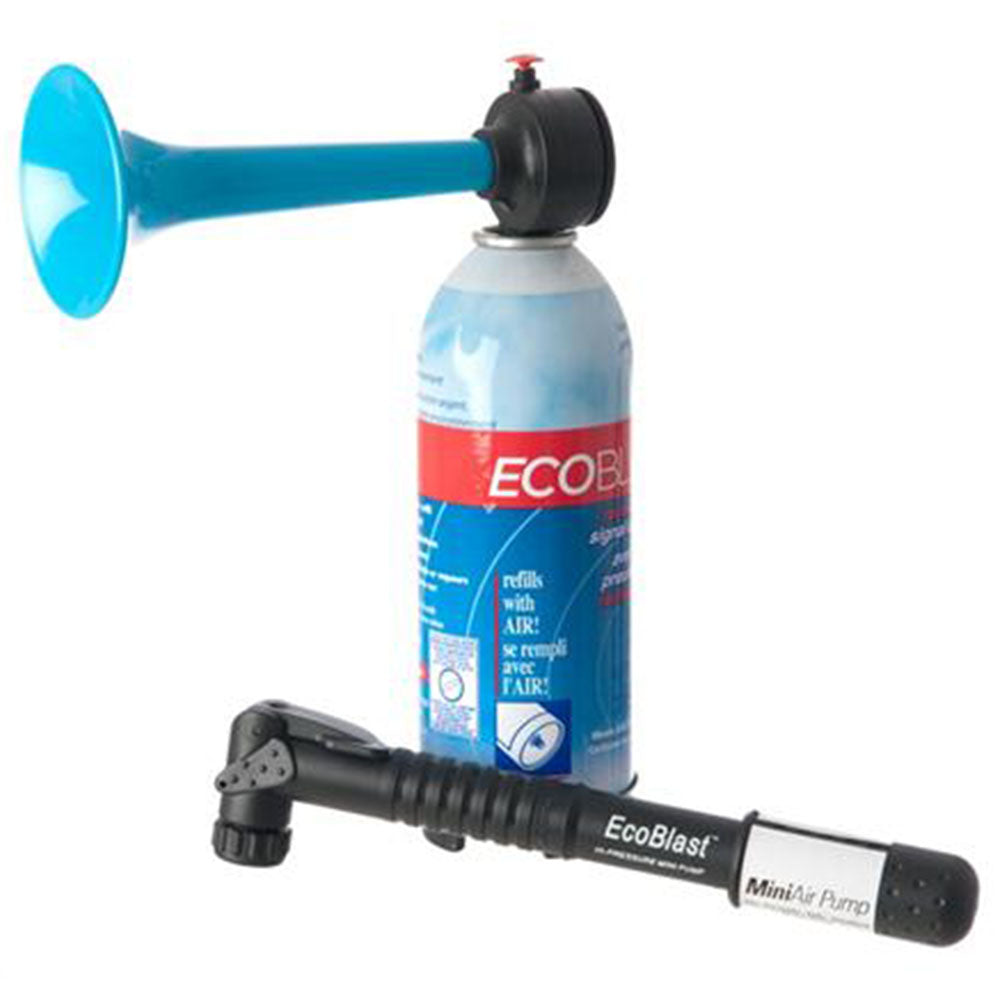 Air Horn Kit - Eco Blast Rechargeable Air Horn Kit, with Horn, Canister and Pump
