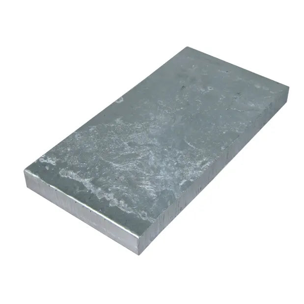 Commercial Zinc Anode Plate Stock - 3" x 3" x 1/2"