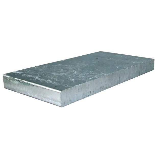 Commercial Zinc Anode Plate Stock - 3" x 3" x 1/2"