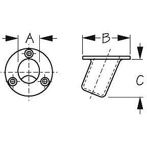 Sea-Dog, Flush Mount Flagpole Socket
