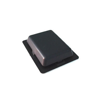 4” x 5” Weather Tight Self-Adhesive Shrinkwrap / Canvas Cover Vent, Black