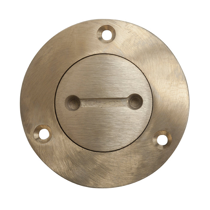 Unmarked 3" Bronze Deck Plate Cap Only