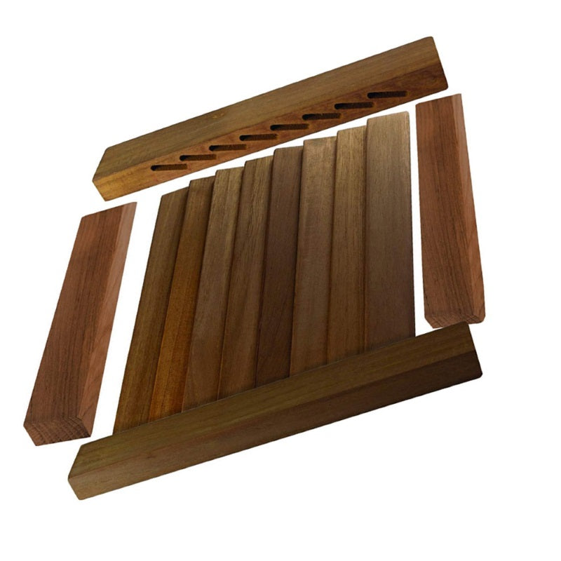 Sea Teak Louvered Door Top/Bottom Stile