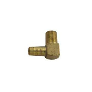 Sierra Brass 1/4" NPT x 3/8" Hose Barb, 90 Deg. Elbow