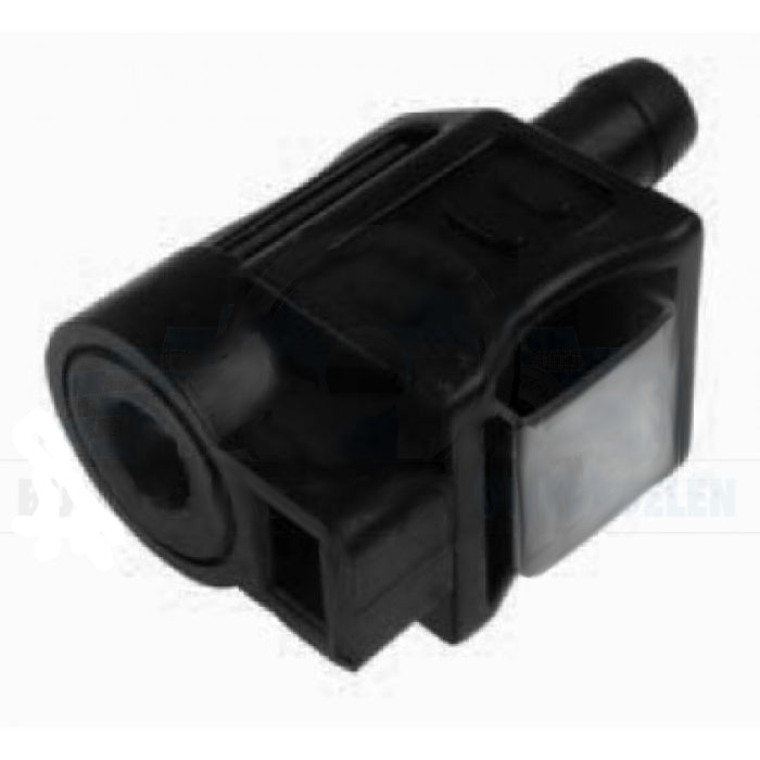 Fuel Connector Rectangular locking post, mates with 18-80407 Replaces Honda 17650-ZW9-003, 17650-ZW9-013, 17650-ZW9-023