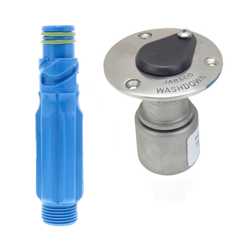 Flush Mount S.S. Washdown Quick Connect Hose Fitting