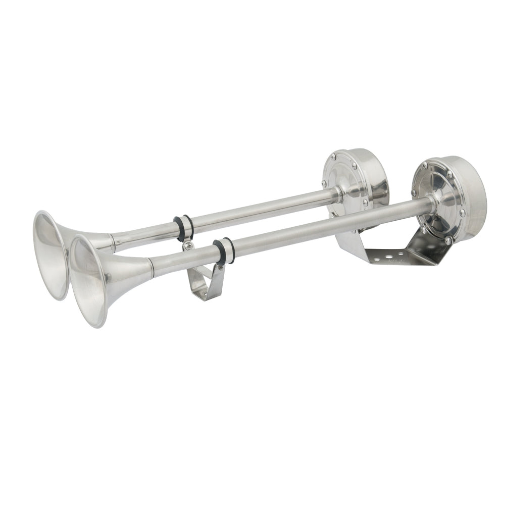 Deluxe Dual Trumpet Electric Horn, 123 dB, 12 volt