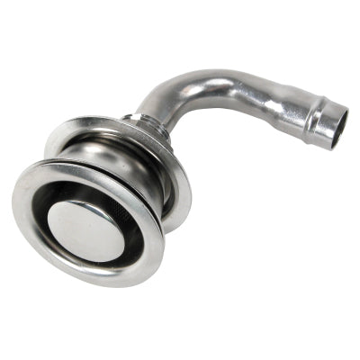 316 Stainless Steel, 90° Flush Fuel Vent w/Shield, 6006