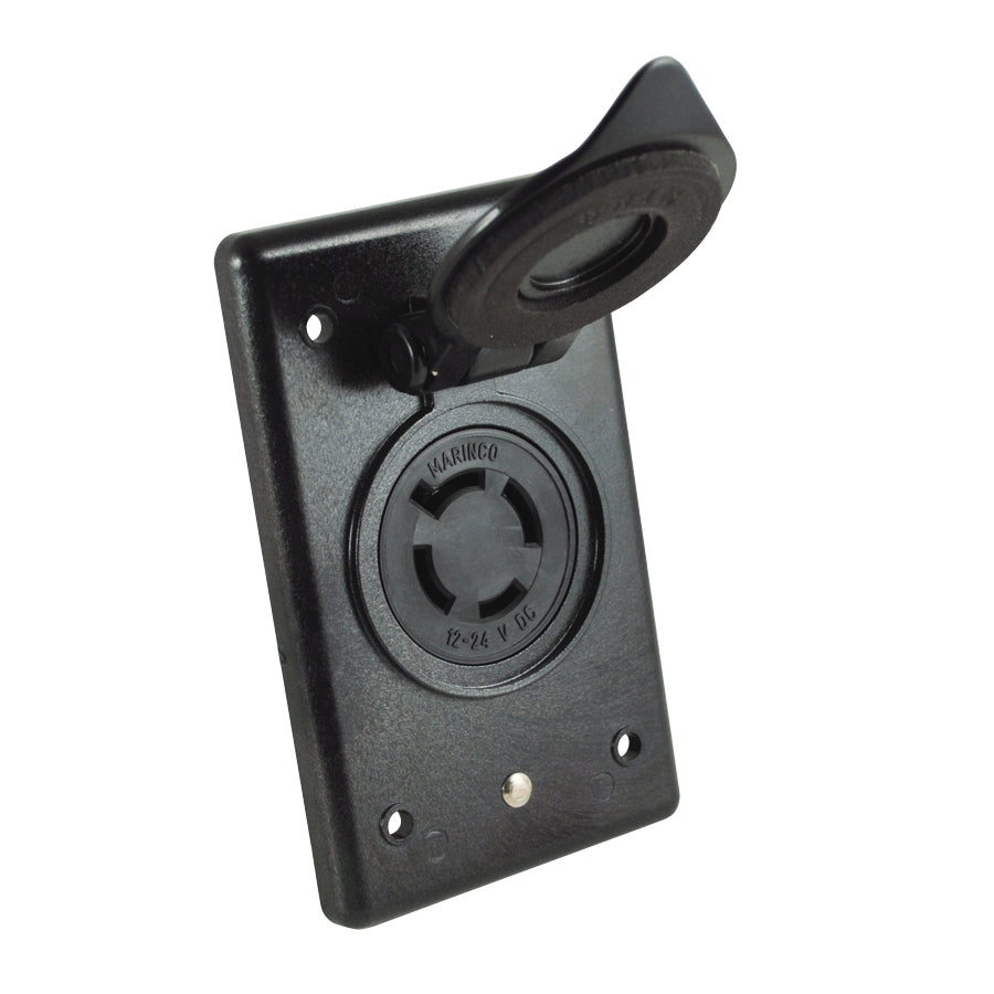 4-Wire 12V / 24V Locking Receptacle and Bracket
