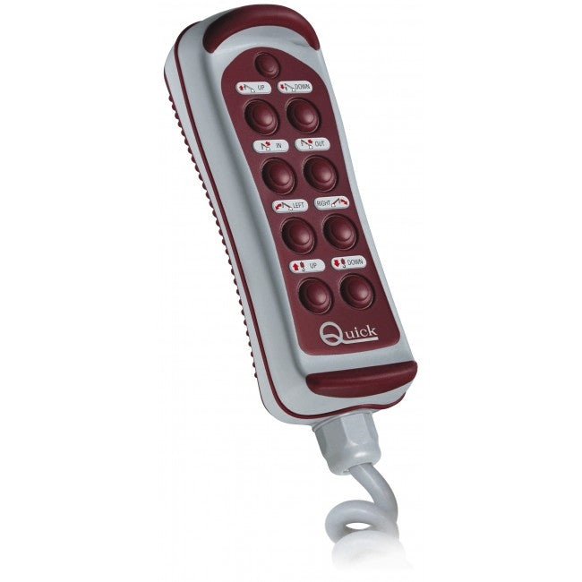 Quick Handheld Remote Control, 8 Button, w/ Integrated LED Lamp