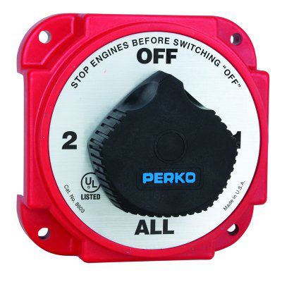 Perko, Battery Selector Switch, Heavy Duty, Alternator Field Disconnect.
