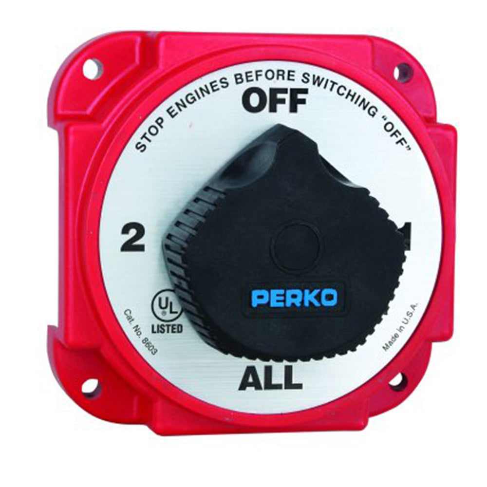 Perko, Battery Selector Switch, Heavy Duty, Alternator Field Disconnect.