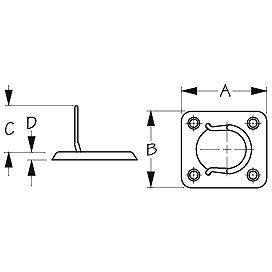 Sea-Dog, Surface Mount Lift Ring, 2-1/8"