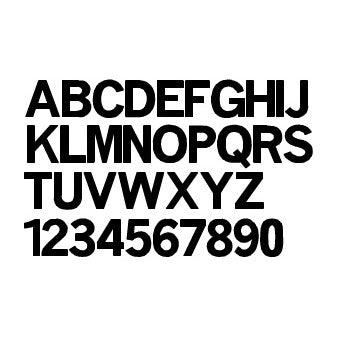 Life Ring Lettering Kit - 4 Alphabet Sets, 2" Black Letters