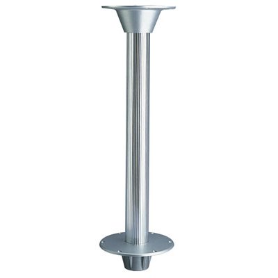 30" Stowable Pedestal Table Kit w/ Flush Mount Base, Table Support & Fluted Anodized Tube