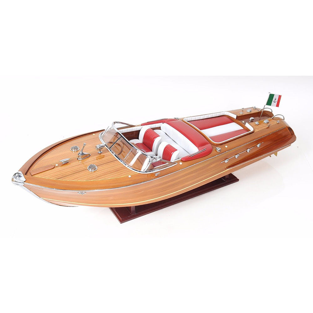 Riva Super Aquarama Runabout, Red and White Interior - Model Boat, 35"L