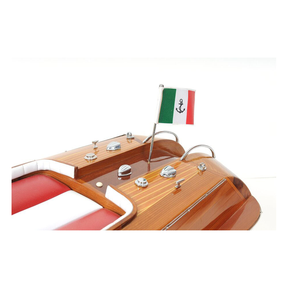 Riva Super Aquarama Runabout, Red and White Interior - Model Boat, 35"L