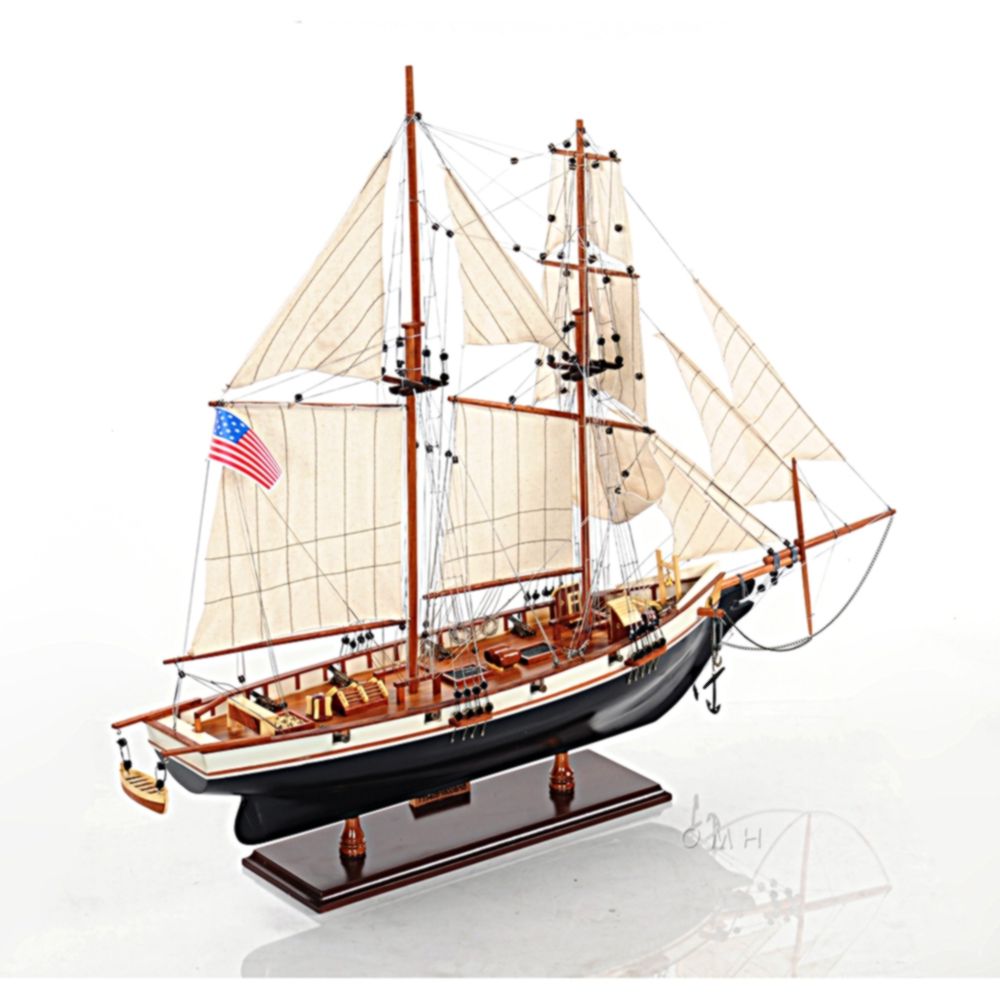 HMS Harvey - Wooden Model Sailing Ship, 31"L