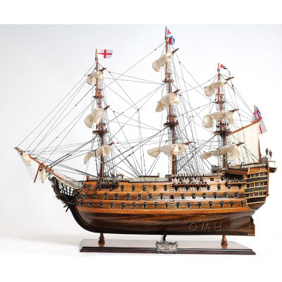 HMS Victory - Wooden Model Sailing Ship, 37"L