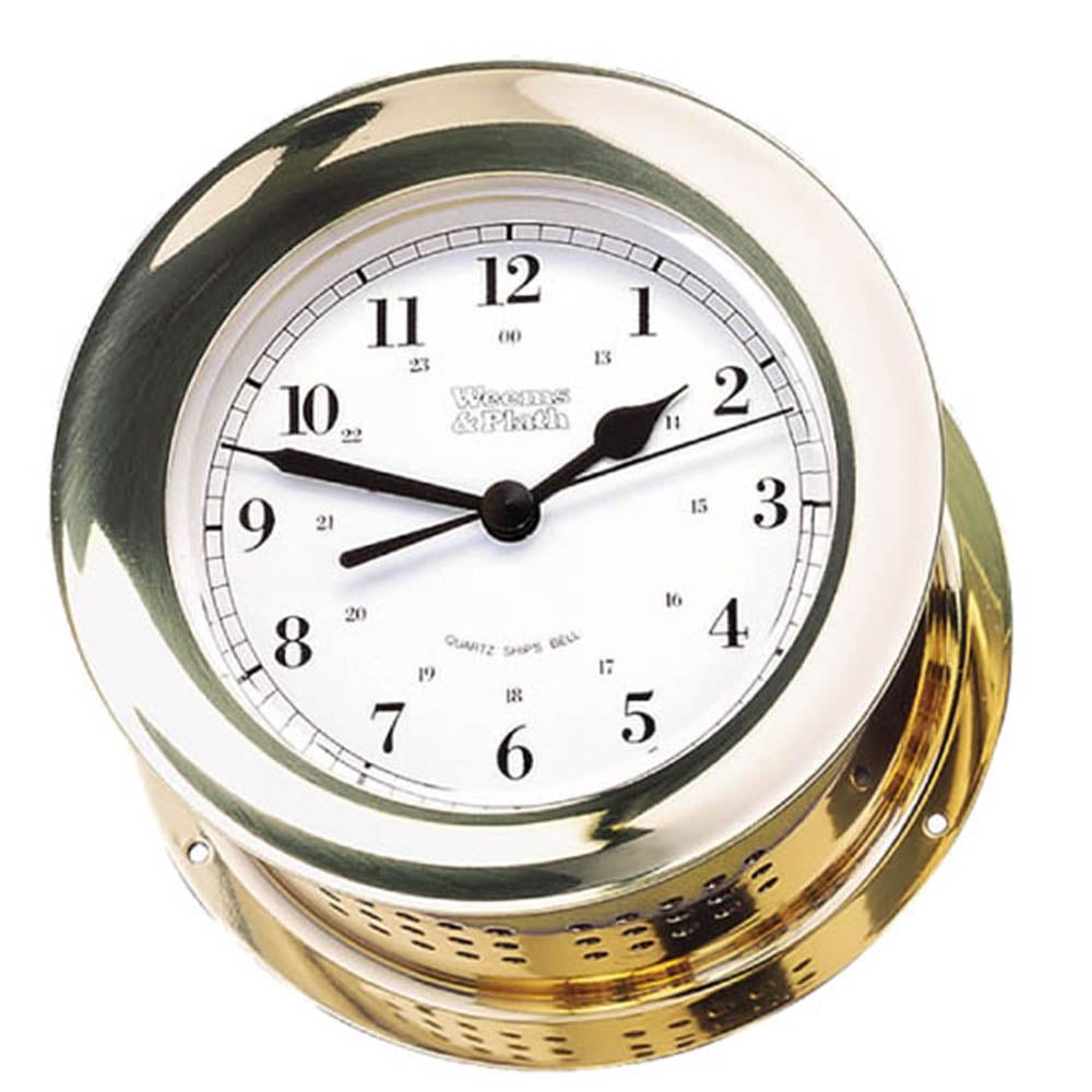 Weems and Plath, Atlantis Collection Clocks, Quartz Clock, Brass, Standard