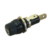 Sea-Dog, Fuse Holder, Round, w/Screw On Cap, Spade Terminal, 12 Volt, 10 Amp