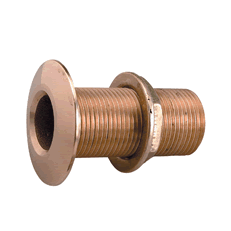 Perko 1/2" Bronze Thru-Hull Fitting, with Nut