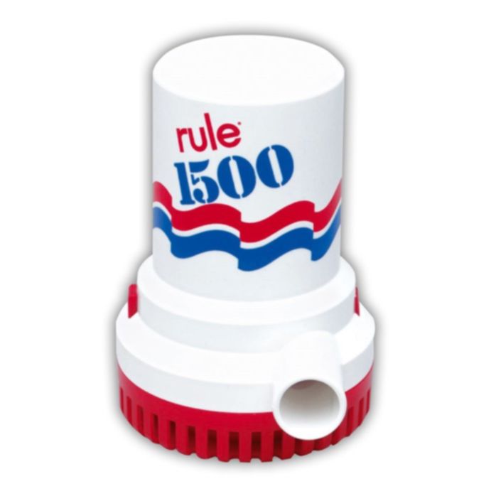 Rule 1500 GPH Bilge Pump 03, Non-Automatic, 24 VDC, 2.3 AMP