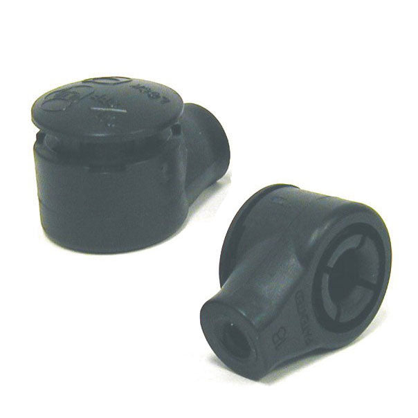 Black Plastic End Fitting with Snap Cap for 10mm Ball, G-1130