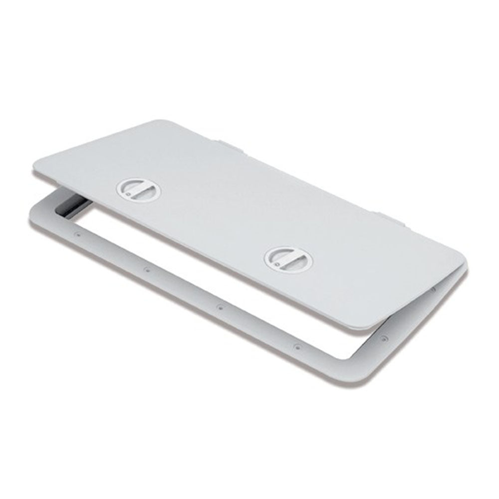 Access Hatch with Cam Latch,  13" x 17",  White Without Lock