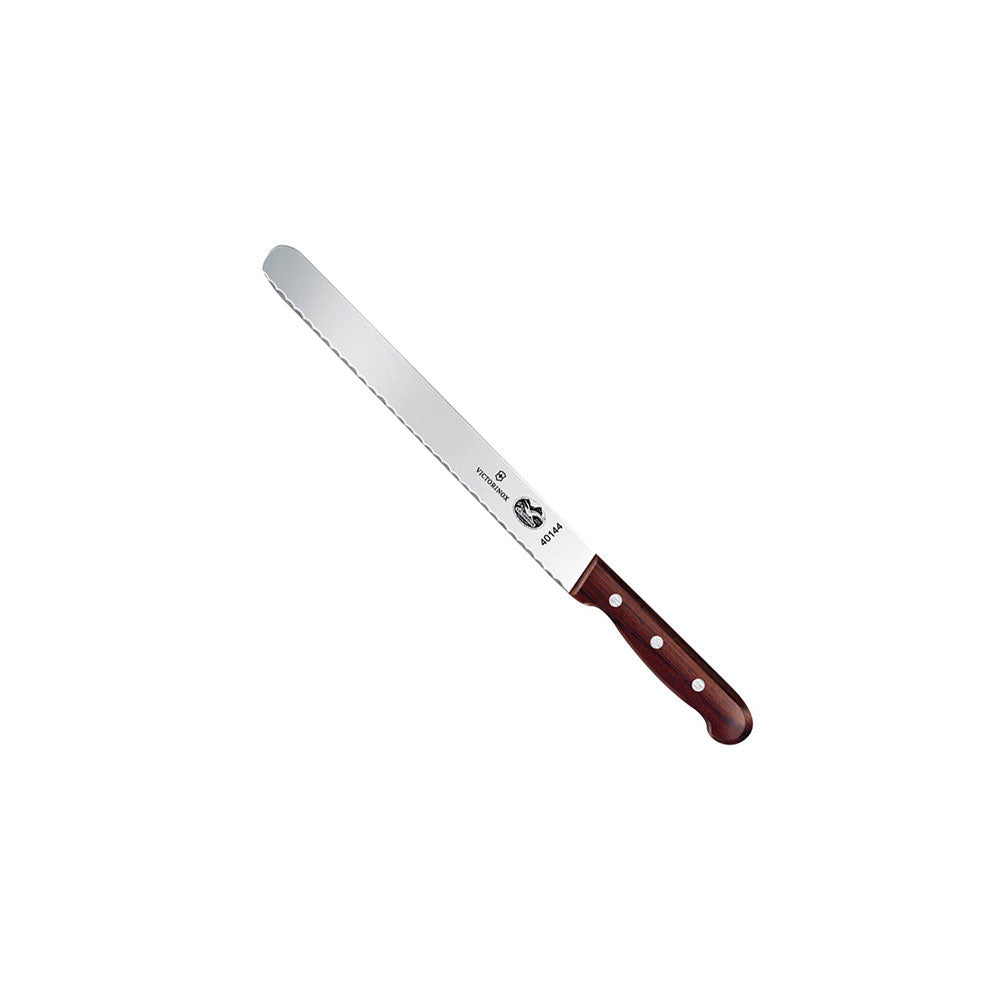 Slicer Knife 10" Wavy Blade/Wood Handle