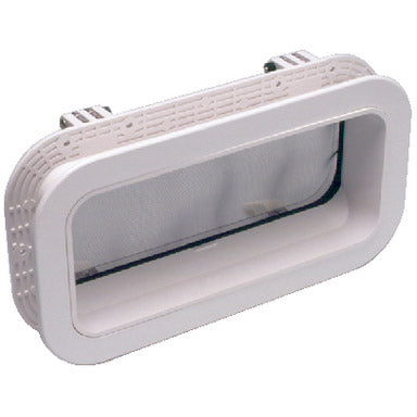 Beckson 7" x 14" Portlight, Opening Self Drain, White