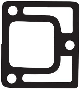 "C" Pattern End Plate Gasket,1-0019