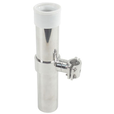 Clamp On Rail Mount Rod Holder, SS, S-7004