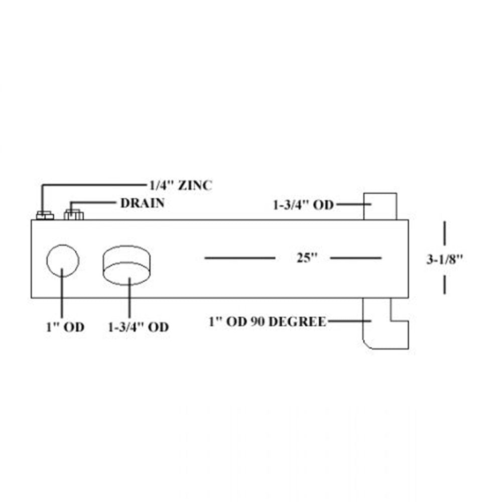 G.M. Replacement Heat Exchanger,Copper Nickel, GM #8923146 Sendure #3281-4-7, GM 8.2