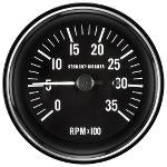 Stewart Warner Heavy Duty Series, Diesel Tachometer, 3,500 rpm, 3-3/8"