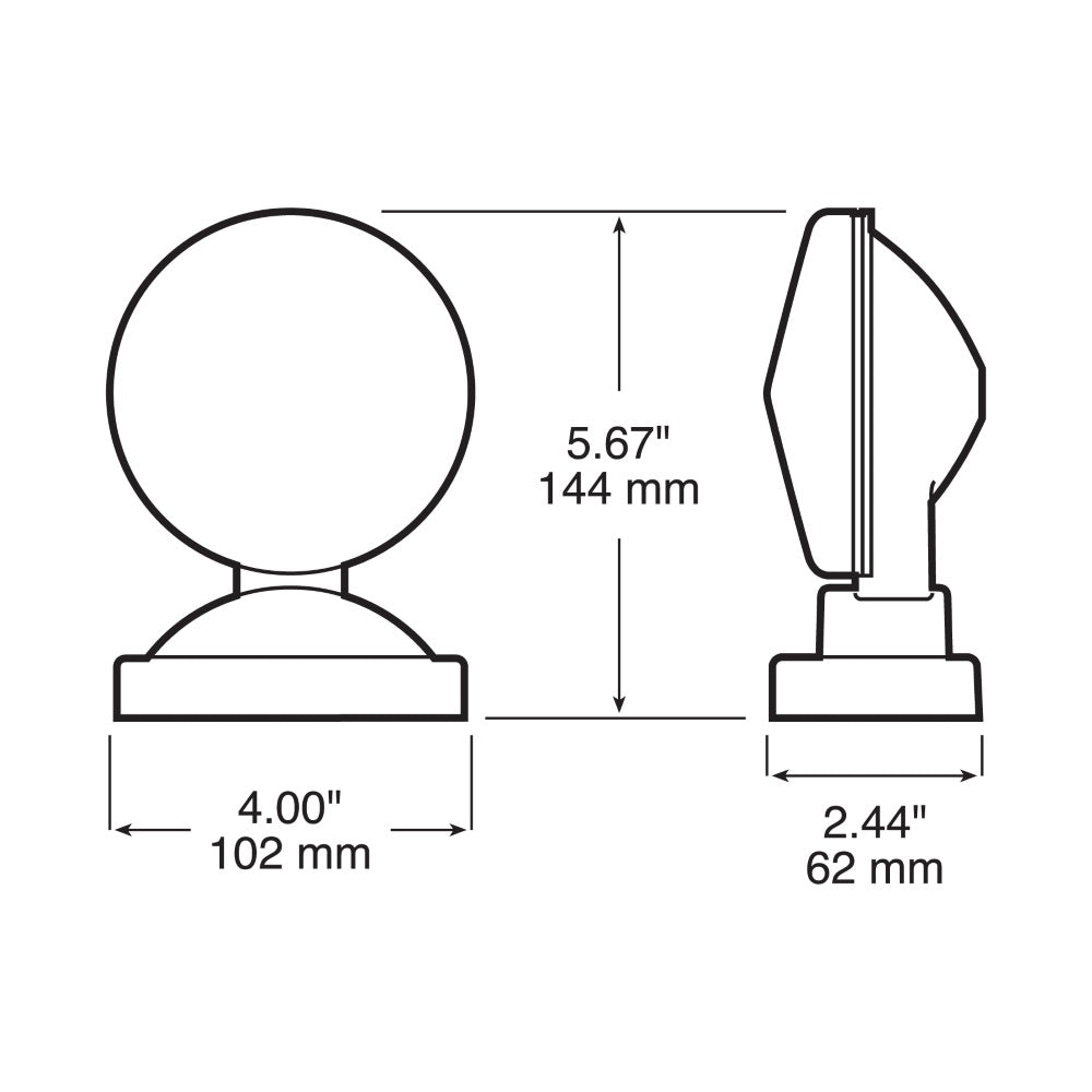 Peterson 555 Magnetic-Mount Tow Light Kit