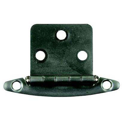 JR Products Free Swing Flush Mount Hinge, Satin Nickel