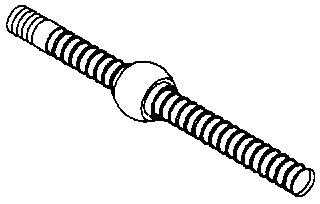 Splashwell Threaded Tube w/ Ball, SA36316P