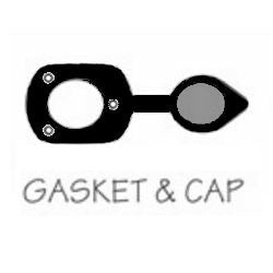 Sea-Dog Cap and Gasket, 30 Degree Rod Holders, Black, 1-1/2"