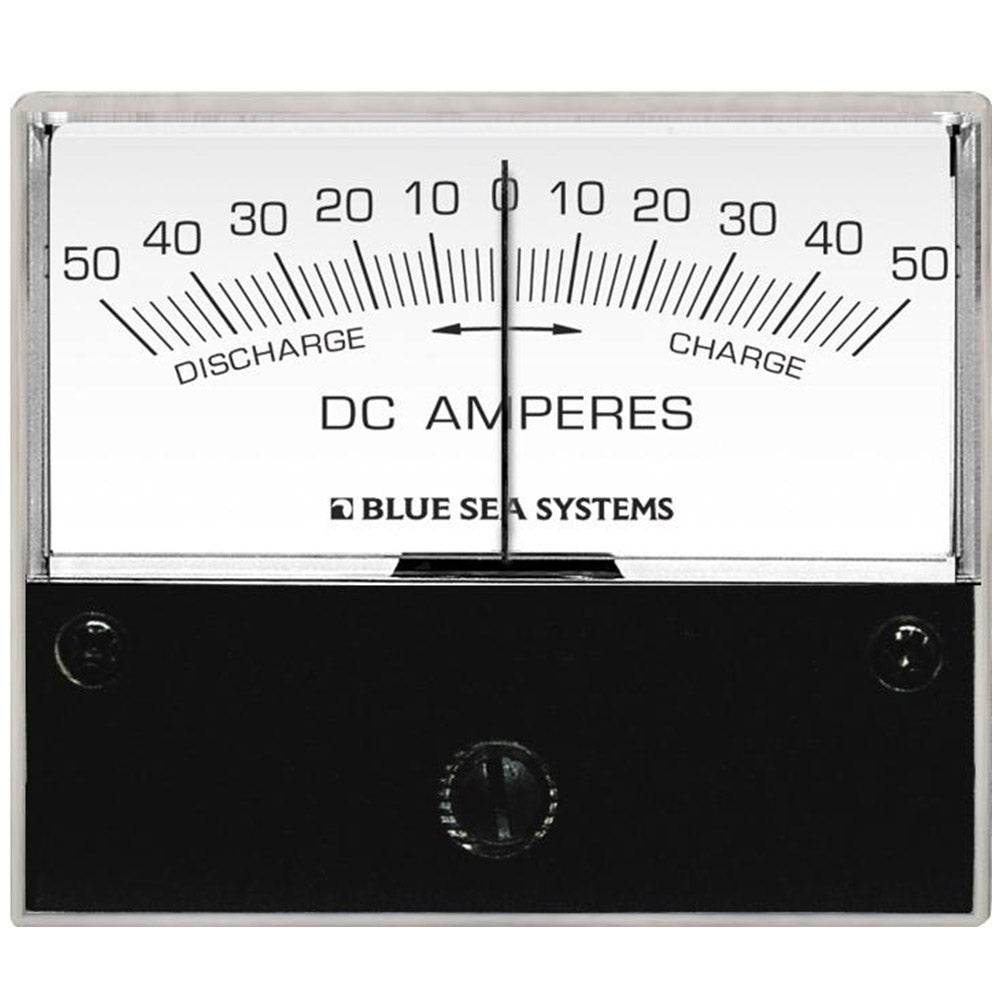 DC Analog Ammeter, 50-0-50 Amp DC, with Shunt, 8252