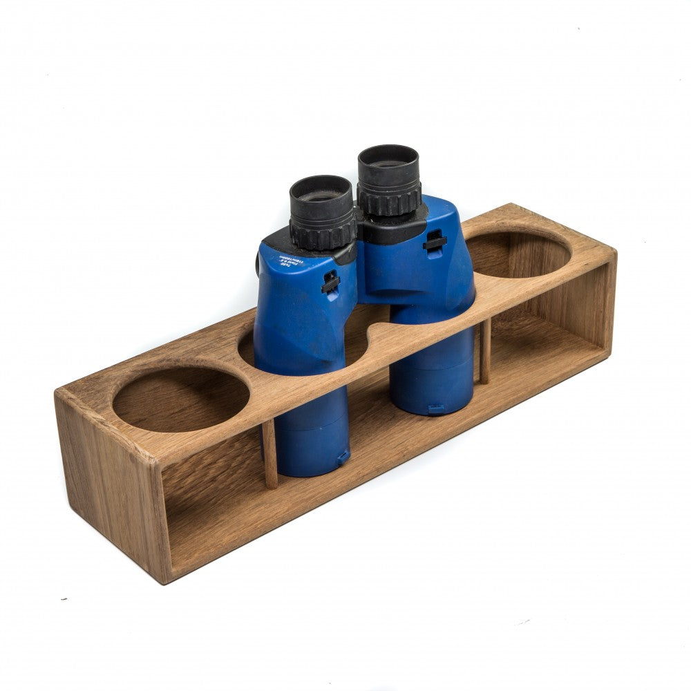 Teak Insulated Drink Holder, Binocular Rack