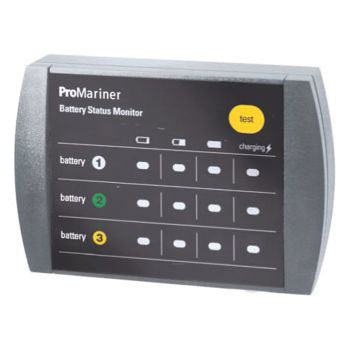ProMariner, ProSport Gen 2, Remote Battery Monitor Panel with Status LEDs