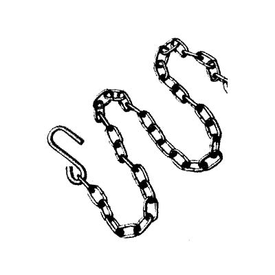 Tie Down Engineering, Safety Chain w/ S Hook, 5/16" x 40-3/4"